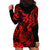 Hawaii Pineapple Hoodie Dress Polynesian Pattern Red Version LT01 - Polynesian Pride