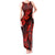 Hawaii Pineapple Tank Maxi Dress Polynesian Pattern Red Version LT01 Women Red - Polynesian Pride