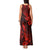 Hawaii Pineapple Tank Maxi Dress Polynesian Pattern Red Version LT01 - Polynesian Pride