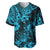 Hawaii Pineapple Baseball Jersey Polynesian Pattern Sky Blue Version LT01 Blue - Polynesian Pride