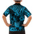 Hawaii Pineapple Family Matching Mermaid Dress and Hawaiian Shirt Polynesian Pattern Sky Blue Version LT01 - Polynesian Pride