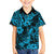 Hawaii Pineapple Family Matching Puletasi Dress and Hawaiian Shirt Polynesian Pattern Sky Blue Version LT01 Son's Shirt Blue - Polynesian Pride