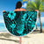 Hawaii Pineapple Beach Blanket Polynesian Pattern Turquoise Version LT01 - Wonder Print Shop