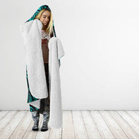 Hawaii Pineapple Hooded Blanket Polynesian Pattern Turquoise Version LT01 - Polynesian Pride