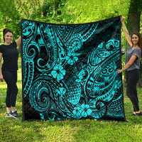 Hawaii Pineapple Quilt Polynesian Pattern Turquoise Version LT01 - Polynesian Pride