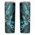 Hawaii Pineapple Skinny Tumbler Polynesian Pattern Turquoise Version