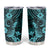 Hawaii Pineapple Tumbler Cup Polynesian Pattern Turquoise Version