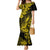 Hawaii Pineapple Family Matching Mermaid Dress and Hawaiian Shirt Polynesian Pattern Yellow Version LT01 Mom's Dress Yellow - Polynesian Pride