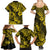 Hawaii Pineapple Family Matching Summer Maxi Dress and Hawaiian Shirt Polynesian Pattern Yellow Version LT01 - Polynesian Pride