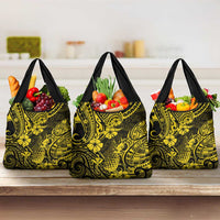 Hawaii Pineapple Grocery Bag Polynesian Pattern Yellow Version LT01 3-pack One Size Yellow - Polynesian Pride