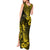 Hawaii Pineapple Tank Maxi Dress Polynesian Pattern Yellow Version LT01 - Polynesian Pride