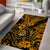 Hawaii Shaka Sign Area Rug With Polynesian Hibiscus Gold Unique LT01 - Polynesian Pride