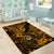 Hawaii Shaka Sign Area Rug With Polynesian Hibiscus Gold Unique LT01 - Polynesian Pride