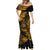 Hawaii Shaka Sign Mermaid Dress With Polynesian Hibiscus Gold Unique LT01 - Polynesian Pride