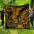 Hawaii Shaka Sign Quilt With Polynesian Hibiscus Gold Unique LT01 - Polynesian Pride