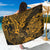 Hawaii Shaka Sign Sarong With Polynesian Hibiscus Gold Unique LT01 One Size 44 x 66 inches Gold - Polynesian Pride