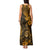 Hawaii Shaka Sign Tank Maxi Dress With Polynesian Hibiscus Gold Unique LT01 - Polynesian Pride