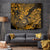 Hawaii Shaka Sign Tapestry With Polynesian Hibiscus Gold Unique LT01 Gold - Polynesian Pride