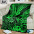 Hawaii Shaka Sign Blanket With Polynesian Hibiscus Green Unique LT01 - Polynesian Pride