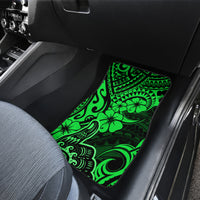 Hawaii Shaka Sign Car Mats With Polynesian Hibiscus Green Unique LT01 - Polynesian Pride