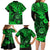 Hawaii Shaka Sign Family Matching Long Sleeve Bodycon Dress and Hawaiian Shirt With Polynesian Hibiscus Green Unique LT01 - Polynesian Pride