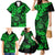 Hawaii Shaka Sign Family Matching Mermaid Dress and Hawaiian Shirt With Polynesian Hibiscus Green Unique LT01 - Polynesian Pride