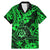 Hawaii Shaka Sign Family Matching Mermaid Dress and Hawaiian Shirt With Polynesian Hibiscus Green Unique LT01 Dad's Shirt - Short Sleeve Green - Polynesian Pride