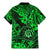 Hawaii Shaka Sign Family Matching Mermaid Dress and Hawaiian Shirt With Polynesian Hibiscus Green Unique LT01 - Polynesian Pride