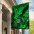 Hawaii Shaka Sign Garden Flag With Polynesian Hibiscus Green Unique LT01 House Flag Green - Polynesian Pride