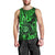 Hawaii Shaka Sign Men Tank Top With Polynesian Hibiscus Green Unique LT01 - Polynesian Pride