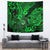 Hawaii Shaka Sign Tapestry With Polynesian Hibiscus Green Unique LT01 - Polynesian Pride