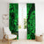 Hawaii Shaka Sign Window Curtain With Polynesian Hibiscus Green Unique LT01 - Polynesian Pride