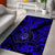 Hawaii Shaka Sign Area Rug With Polynesian Hibiscus Navy Blue Unique LT01 - Polynesian Pride