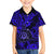 Hawaii Shaka Sign Family Matching Long Sleeve Bodycon Dress and Hawaiian Shirt With Polynesian Hibiscus Navy Blue Unique LT01 Son's Shirt Blue - Polynesian Pride