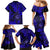 Hawaii Shaka Sign Family Matching Mermaid Dress and Hawaiian Shirt With Polynesian Hibiscus Navy Blue Unique LT01 - Polynesian Pride