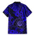 Hawaii Shaka Sign Family Matching Mermaid Dress and Hawaiian Shirt With Polynesian Hibiscus Navy Blue Unique LT01 - Polynesian Pride