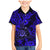 Hawaii Shaka Sign Family Matching Mermaid Dress and Hawaiian Shirt With Polynesian Hibiscus Navy Blue Unique LT01 Son's Shirt Blue - Polynesian Pride