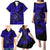 Hawaii Shaka Sign Family Matching Puletasi Dress and Hawaiian Shirt With Polynesian Hibiscus Navy Blue Unique LT01 - Polynesian Pride