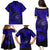 Hawaii Shaka Sign Family Matching Puletasi Dress and Hawaiian Shirt With Polynesian Hibiscus Navy Blue Unique LT01 - Polynesian Pride