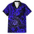 Hawaii Shaka Sign Family Matching Short Sleeve Bodycon Dress and Hawaiian Shirt With Polynesian Hibiscus Navy Blue Unique LT01 Dad's Shirt - Short Sleeve Blue - Polynesian Pride