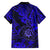 Hawaii Shaka Sign Family Matching Short Sleeve Bodycon Dress and Hawaiian Shirt With Polynesian Hibiscus Navy Blue Unique LT01 - Polynesian Pride