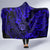 Hawaii Shaka Sign Hooded Blanket With Polynesian Hibiscus Navy Blue Unique LT01 - Polynesian Pride