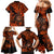 Hawaii Shaka Sign Family Matching Mermaid Dress and Hawaiian Shirt With Polynesian Hibiscus Orange Unique LT01 - Polynesian Pride