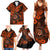 Hawaii Shaka Sign Family Matching Summer Maxi Dress and Hawaiian Shirt With Polynesian Hibiscus Orange Unique LT01 - Polynesian Pride