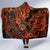 Hawaii Shaka Sign Hooded Blanket With Polynesian Hibiscus Orange Unique LT01 - Polynesian Pride