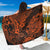 Hawaii Shaka Sign Sarong With Polynesian Hibiscus Orange Unique LT01 One Size 44 x 66 inches Orange - Polynesian Pride