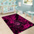 Hawaii Shaka Sign Area Rug With Polynesian Hibiscus Pink Unique LT01 - Polynesian Pride