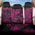 Hawaii Shaka Sign Back Car Seat Cover With Polynesian Hibiscus Pink Unique