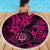 Hawaii Shaka Sign Beach Blanket With Polynesian Hibiscus Pink Unique LT01 - Wonder Print Shop