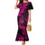 Hawaii Shaka Sign Family Matching Mermaid Dress and Hawaiian Shirt With Polynesian Hibiscus Pink Unique LT01 Mom's Dress Pink - Polynesian Pride